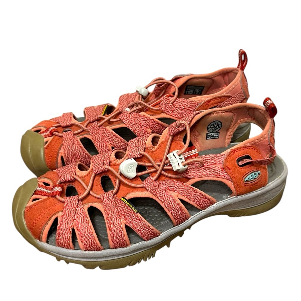 Keen Women's Sandals in Coral and Tan